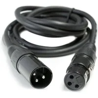 lightmaXX Lampen-Verbindungskabel, DMX Kabel, 3-poliges XLR Kabel, Professionelles DMX Kabel