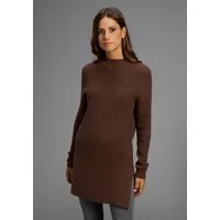 Laura Scott Stehkragenpullover kuscheliger Winterstrick mit seitlichen Schlitzen - NEUE KOLLEKTION
