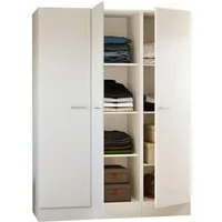 Flex-Well Mehrzweckschrank-Set LUCCA, 3-teilig, Büro, Ankleide, Küche oder Werkstatt.., Breite 150 cm, (Komplett-Set, 3-St., bestehend aus: 3 Vorratsschränken mit jeweils 4 großen Fächern), Kombination aus 3 Vorratsschränken