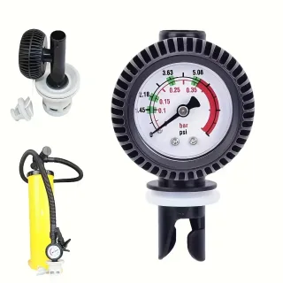 Inflatable Boat Pump Pressure Gauge Suitable for Outdoor and Indoor Activities Portable Air Pump for Swimming Pools Port