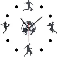relaxdays Wanduhr DIY Wanduhr "Fußball"