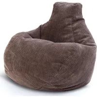 Green Bean Sitzsack Sitzsack Cozy Cord mit Rückenlehne (Indoor, waschbarer Bezug), Bean Bag Bodenkissen Lounge Sitzhocker Relax-Sessel Gamer Gamingstuhl
