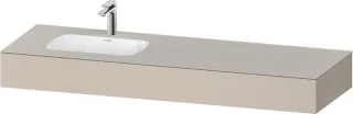 Duravit Qatego Einbauwaschtisch mit Konsole Taupe Matt 1600x550x170 mm - QA4693091910000 QA4693091910000