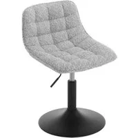 Woltu Barhocker (1 St), grau, Schminkhocker höhenverstellbarer Hocker, 360° drehbar