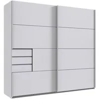 Wimex Schwebetürenschrank Saigon, mit kompletter Innenausstattung, Made in Germany Kleiderschrank 2-türig, 225cm breit, mit 3 praktischen Außenschubladen