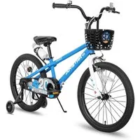 JOYSTAR Kinderfahrrad 12/14 /16/18/20 Zoll fahrrad für Jungen und Mädchen 3-12 Jahre, Mit Korb, Stützrädern, Fahrradklingel, Flaschenhalter, Kettenabdeckung