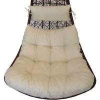 Rattani Sitzkissen Polster, Kissen für Rattan Hängeschaukel, Gartenschaukel, Material Uni Living beige .