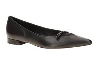 H?gl Ballerinas MAJA 2-10 1820 0100 Schwarz Echtleder Slipper Feminin