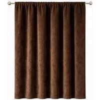 Stoffschmiede Gardine, Velour, Verdunkler, Kräuselband, verdunkelnd
