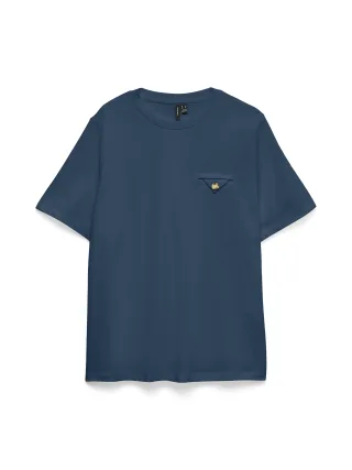 VERO MODA - VMULLA CATY SS TOP JRS GA Dark Denim - Gr. - L