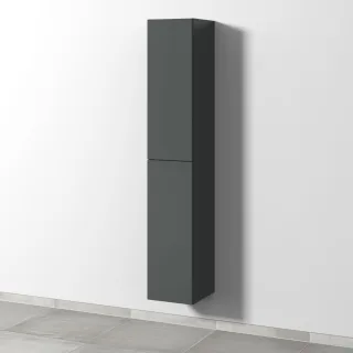 Sanipa 3way Hochschrank mit 2 Türen, Anthrazit-Matt SM09022