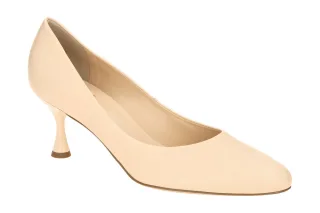 H?gl 6000 Beige Sand Damenschuhe Pumps Stiletto Glattleder Fu?bett flexibel