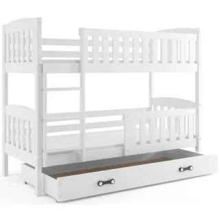 Interbeds Etagenbett, Weiß, Holz, Kiefer, Rechteckig, 90x200 cm, Kinder- & Jugendzimmer, Kindermöbel, Kinderbetten, Etagenbetten