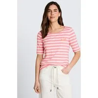 TOM TAILOR T-Shirt T-Shirt T-Shirt mit Stickerei