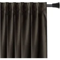Restilo Gardine Gardine Multifunktionsband Kräuselband Vorhang Verdunkelnd Samt Textil (1 St), Kräuselband, verdunkelnd, Samt Textilien, mit Raffhalter
