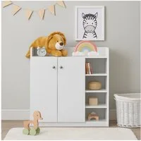 HTI-Living Sideboard Sideboard mit 8 Regalfächern Weiß (Stück, 1 St., 1 Sideboard), Anrichte Kommode Schrank