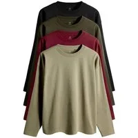 The Set Langarmshirt The Set Relaxed Fit Langarmshirts, 4er-Pack (4-tlg)