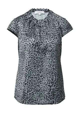comma - Bluse schwarz|grau - Gr. - 36