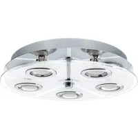 EGLO LED Deckenleuchte Cabo, Leuchtmittel inklusive, Deckenleuchte, Wohnzimmerlampe, Küchenlampe, Flurlampe, GU10, Ø35 cm