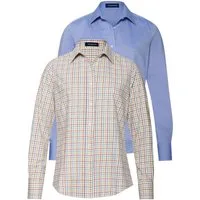 Highmoor Hemdbluse Blusen im Doppelpack