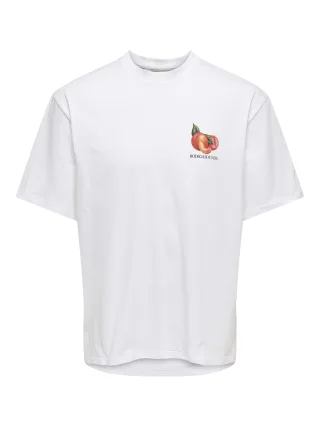ONLY&SONS - ONSTASTY RLX SS TEE Bright White - Gr. - XL
