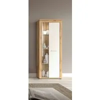 OTTO home Vitrine AOSTA, Höhe 159 cm, 1 Tür (li/re), 2 Glasböden, 4 Fächer (in verschiedenen Farbausführungen, individuell kombinierbar) Standvitrine, Glasvitrine, Showcase, Vitrinenschrank, Wohnzimmer