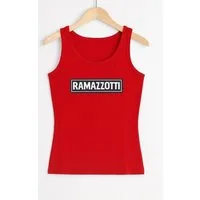 Mixcompany Gläser-Set Ramazzotti Damen Tanktop Größe S – Original Marken-Top in Rot mit