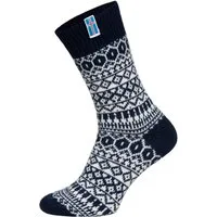 HomeOfSocks Norwegersocken 60% Wollsocken Island Flag Skandinavisches Design dünne strapazierfähige Socken mit 60% Wollanteil und Island Design