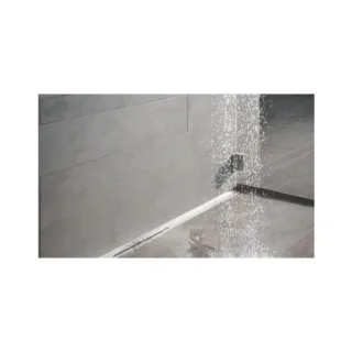 TECE drainprofil Duschrinne Set mit Ablauf 1200mm Edelstahl gebürstet