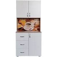 HTI-Line Küchenbuffet Küchenbuffet Blanca (Stück, 1-St., 1x Schrank Blanca, ohne Dekoration) Küchenschrank Hochschrank