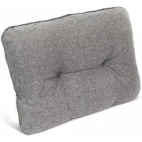 Beautissu Sitzkissen Outdoor Loungekissen Beauflair, 50x40cm, Hellgrau, 50x40cm – Bequemes Rückenkissen 12cm dick Polster Sitzauflage Schmutz