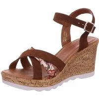 s.Oliver Keilsandalette echtes Leder
