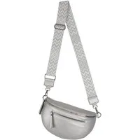 EAAKIE Gürteltasche Bauchtasche Umhängetasche Crossbody-Bag Kunstleder Italy-Design, als Schultertasche, CrossOver, Umhängetasche tragbar