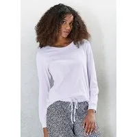 Vivance Dreams by Lascana Pyjamaoberteil mit Rippbündchen