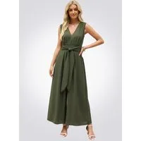 Cupshe Culotte-Overall Eleganter Jumpsuit mit Wickeloptik