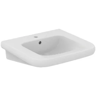Ideal Standard Contour 21+ Waschtisch E3617HY 1 Hahnloch, mit Überlauf, 600x555x175 mm, Weiß, SmartGuard+