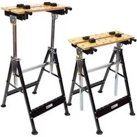 TRUTZHOLM Klappbock 100 kg Werkbank Klappbar Werktisch Spanntisch Arbeitstisch, (2er Set), höhenverstellbar