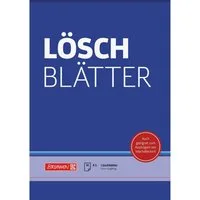 Baier & Schneider Schulheft Löschblattblock A5 10 Blatt blau