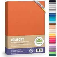 leevitex® Spannbettlaken verschiedene Größen, Stoffgewicht 170 g/m², 40 cm Steghöhe, Jersey, Gummizug: rundum, (1 Stück), verschiedene Farben, OEKO-TEX® STANDARD 100 zertifiziert