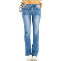 be styled Bootcut-Jeans Bootcut Jeans Hose Medium Waist Schlagjeans - Damen - j13L mit Stretch-Anteil