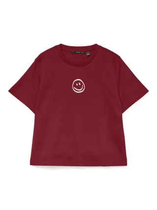 VERO MODA - VMSARA METTE SS TOP BOX JRS NOOS Biking Red - Gr. - L