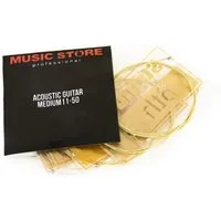 MUSIC STORE Saiten, (Acoustic Guitar Strings 11-50), Acoustic Guitar Strings, 11-50
