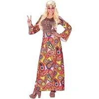 Widmann S.r.l. Kostüm Hippie Damenkostüm rot-bunt