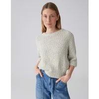 OPUS Strickpullover Pamos Halbarm mit Rundhalsausschnitt
