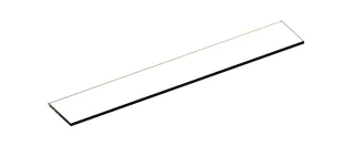 Keuco Glasabl. kurz Ersatzteil SPS 90110 475x80x6mm, 90110000075 90110000075