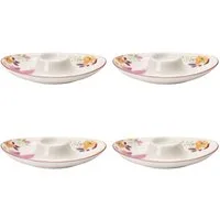 Villeroy & Boch Eierbecher Mariefleur Basic, Spülmaschinengeeignet, Mehrfarbig, Blumen, H: 3cm