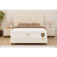 BSS BEDDING Polsterbett mit Bettkasten, Boxspringbett mit Matratze & Stauraum, Bett (mit/ohne Nachttisch), Taschenfederkernmatratze
