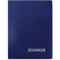 Roth Organisationsmappe Zeugnismappe A4 Basic Blau 20 Einlagen
