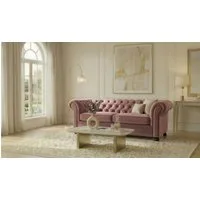 Home affaire 3-Sitzer BRONNOY Chesterfield Sofa mit aufwendiger Knopfheftung, Breite 193 cm, Sofa mit geschwungenen Armlehnen, Chesterfield-Optik, Glamour