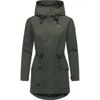Ragwear Parka Alysa stylische Damen Übergangsjacke mit Taillenzugband